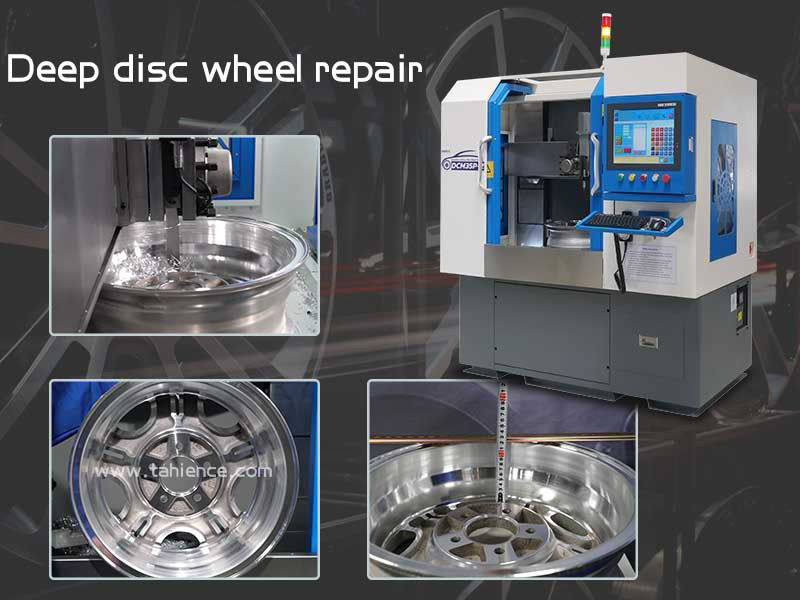How to repair deep dish wheels on alloy wheel repair machine