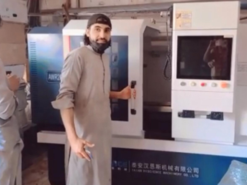 Our alloy wheel repair machine in Saudi Arabia