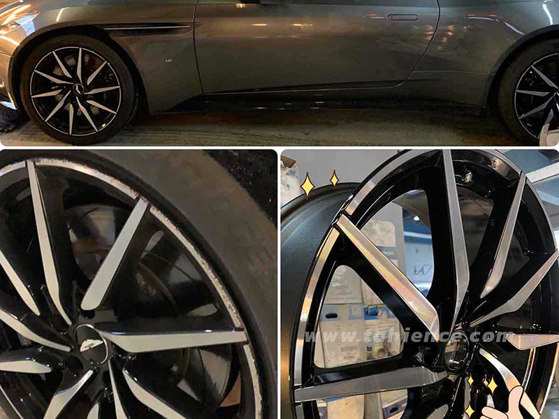 Repair Aston Martin wheels with an alloy wheel repair machine