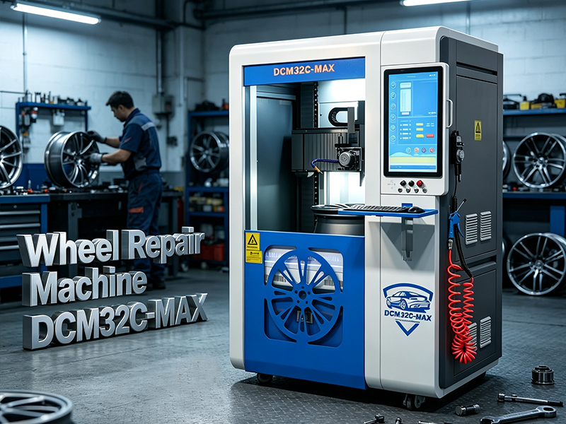 Wheel repair machine designed for superior wheel restoration