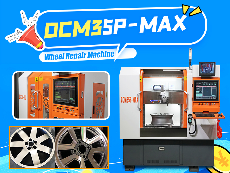 Wheel repair machine restore damaged wheels to brand new